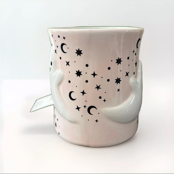Cobwebs & Cauldrons Pink Spooky Halloween Ghost Mug - Picture 2 of 5